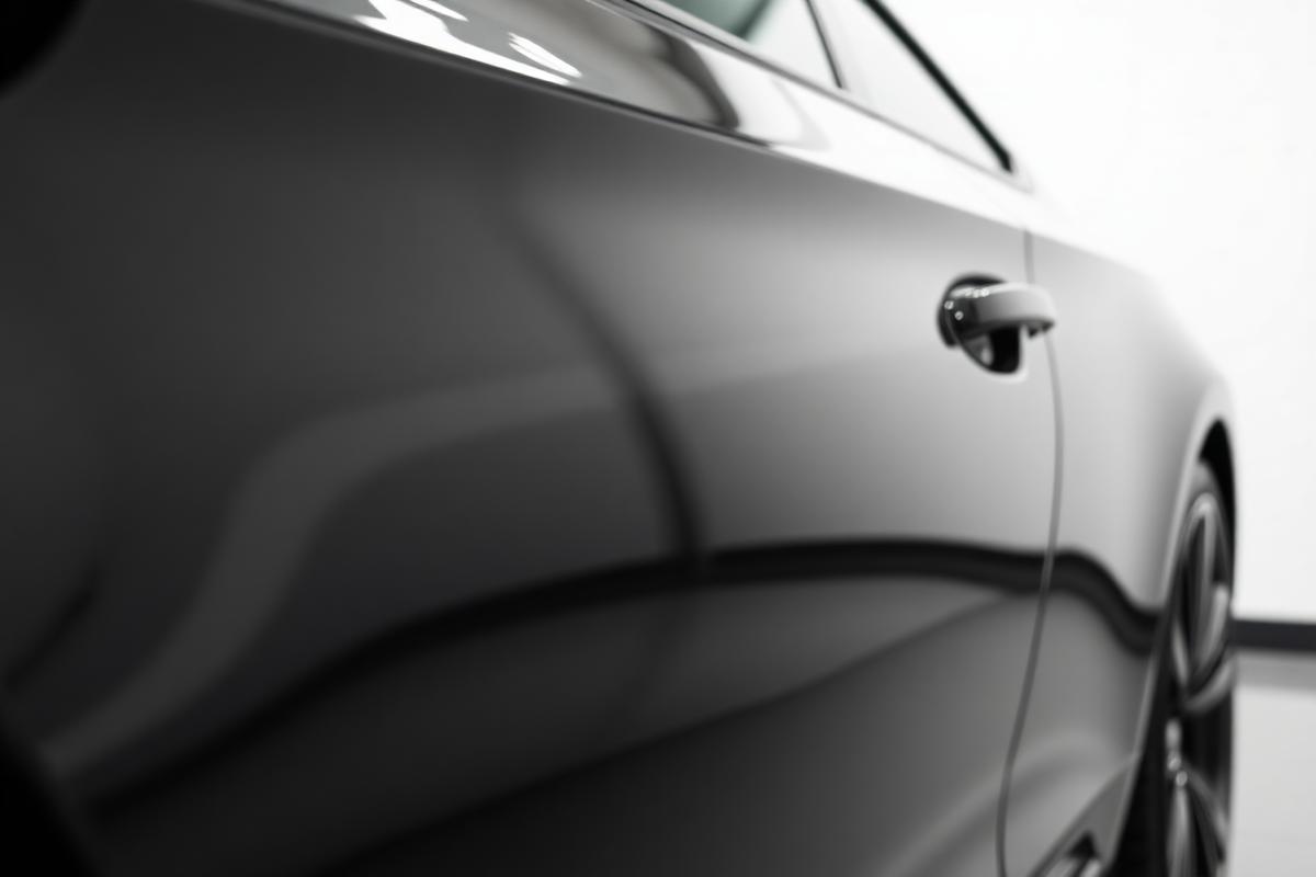 Car paint after professional correction and ceramic coating by Shine Detailing